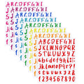 Outus 576 Pieces 8 Sheets Letters Stickers Self Adhesive Vinyl Letter for Graduation Cap Alphabet Number Stickers Mailbox Numbers Sticker, Decals for Classroom Decor Sign Door(Black,1 Inch)