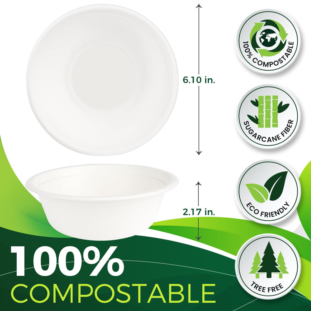 4oz Disposable Paper Cups [100-Pack], Sturdy Small/Mini Paper Cups/bowls, Perfect for Dip Sauce, Tasting and Snacks, 100% Compostable Sample Cups