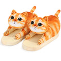 Funny Cat Slippers for Women,Fuzzy Animal Indoor House Shoes with Soft Memory Foam,Comfy Plush Warm Slip-on Slippers,Cat Gifts for Cat Lover