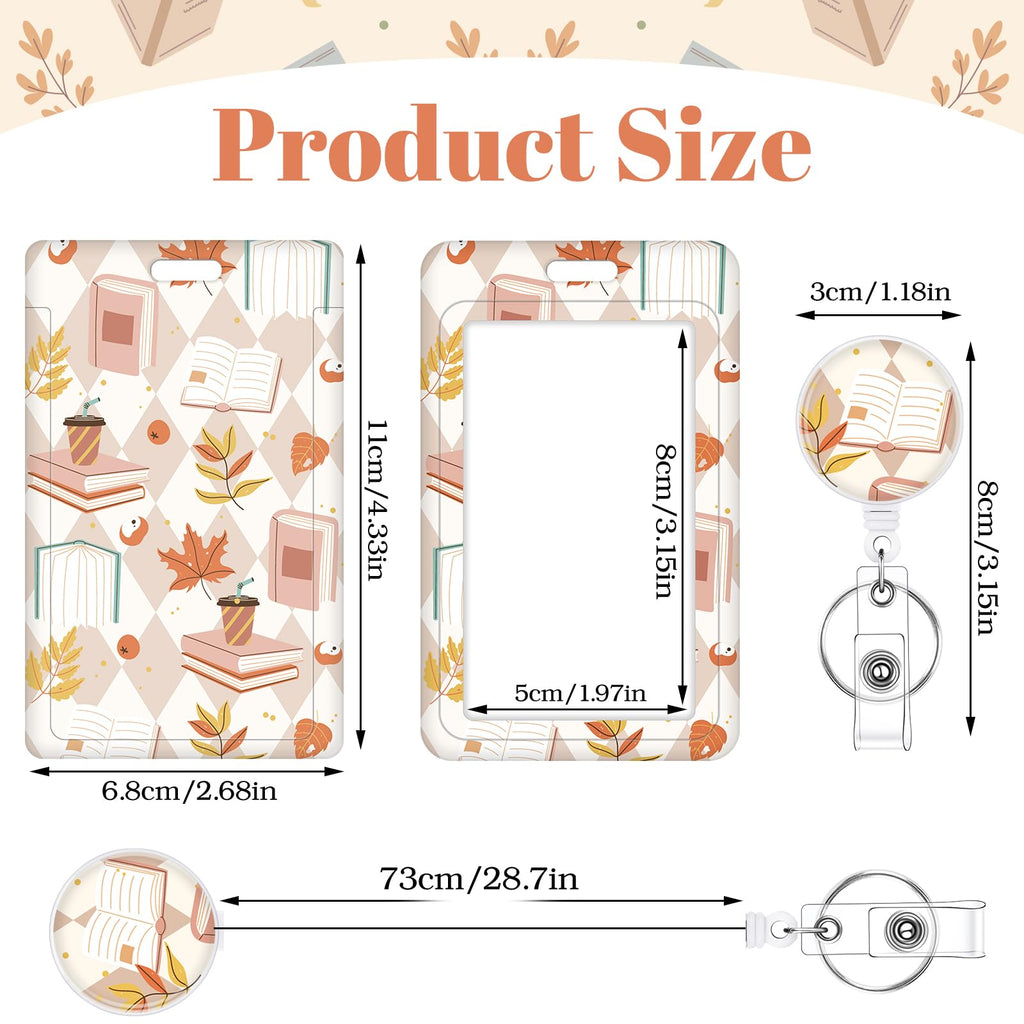 3 Set Badge Holder Retractable Reel Bloom ID Badge Holders with Clip Cute Name Badge Holders for Teacher Nurse Doctor Student Office Workers