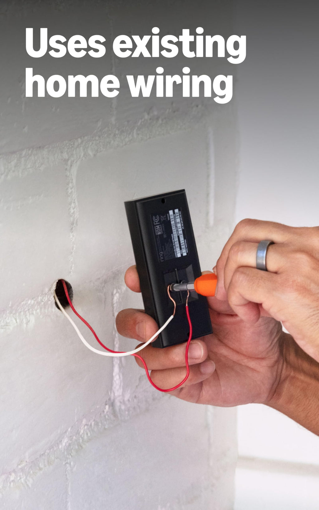 Ring Video Doorbell Wired, Home or business security, Two-Way Talk, advanced motion detection, HD camera and real-time alerts to monitor your front door (wiring required)