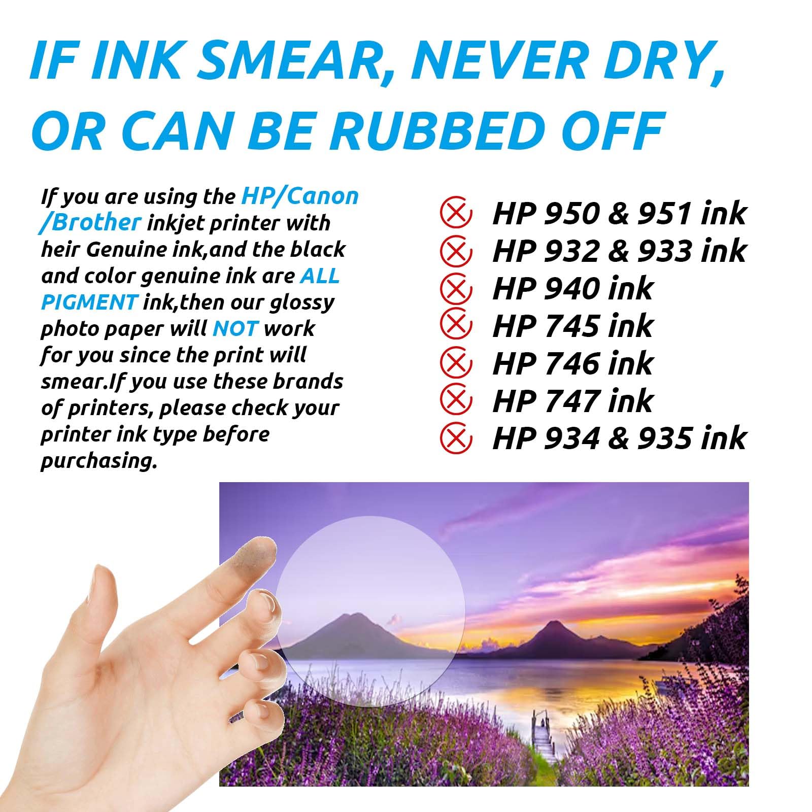 Uinkit Premium Glossy Inkjet Photo Paper - 4x6 Inch, 48lb 180gsm, 100 Sheets - Professional Photographic Quality, Dye Ink Compatible, High-Gloss Finish for Vivid Memories & Instant Prints