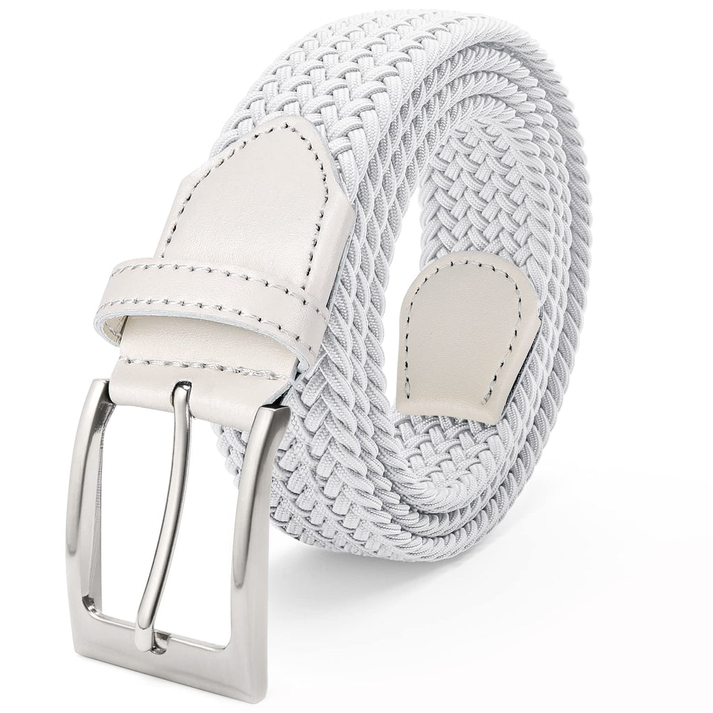 FAIRWIN Men's Golf Belt, Stretch Braided Elastic Woven Casual Jeans Belts 1 3/8" Nylon Web Work Belts for Men