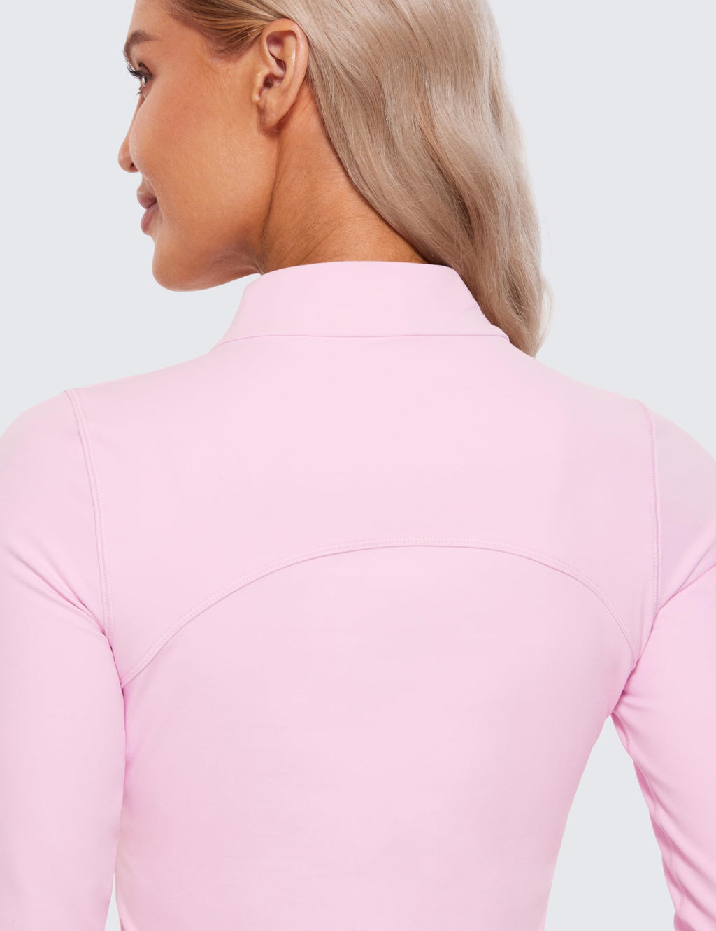 CRZ YOGA Butterluxe Mock Neck Long Sleeve Shirts for Women - Workout Casual Tops Turtleneck Crop Slim Fall Base Layer