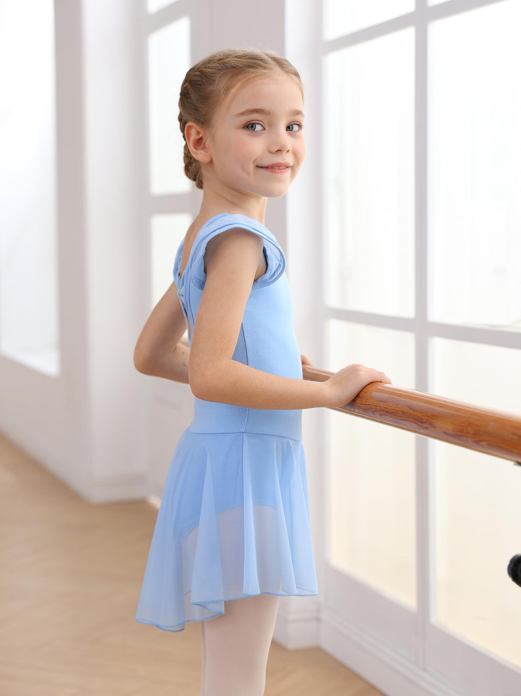 Mecceos Ballet Leotards for Girls Toddler Dance Leotards Short/Long Sleeve Skirt Ballerina Outfits