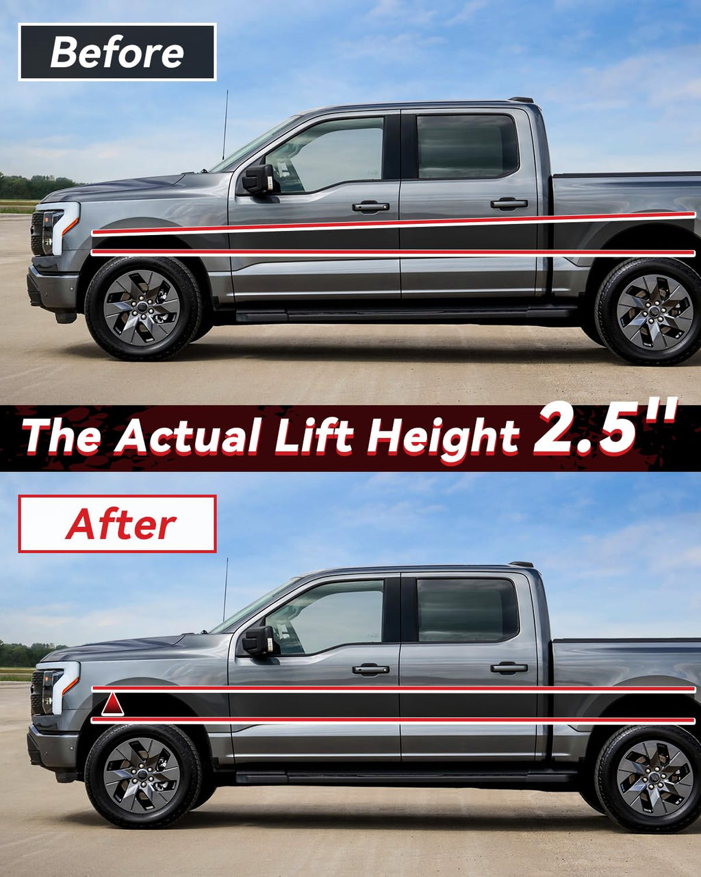 PROEZE 1.5" Front Leveling Lift Kits for 2004-2024 F150 2003-2018 Expedition 2005-2008 Mark LT, 1.5'' Forged Front Strut Spacers Lift Kits