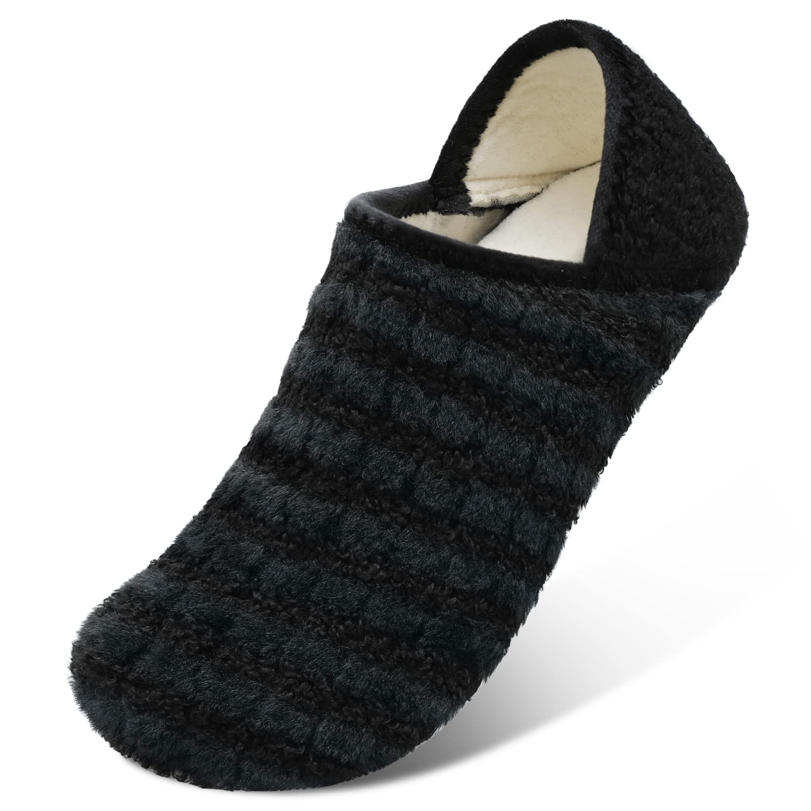 XIHALOOK House Slippers for Women Men Cozy Sock Shoes with Soft Rubber Sole Slip On for Indoor/Outdoor