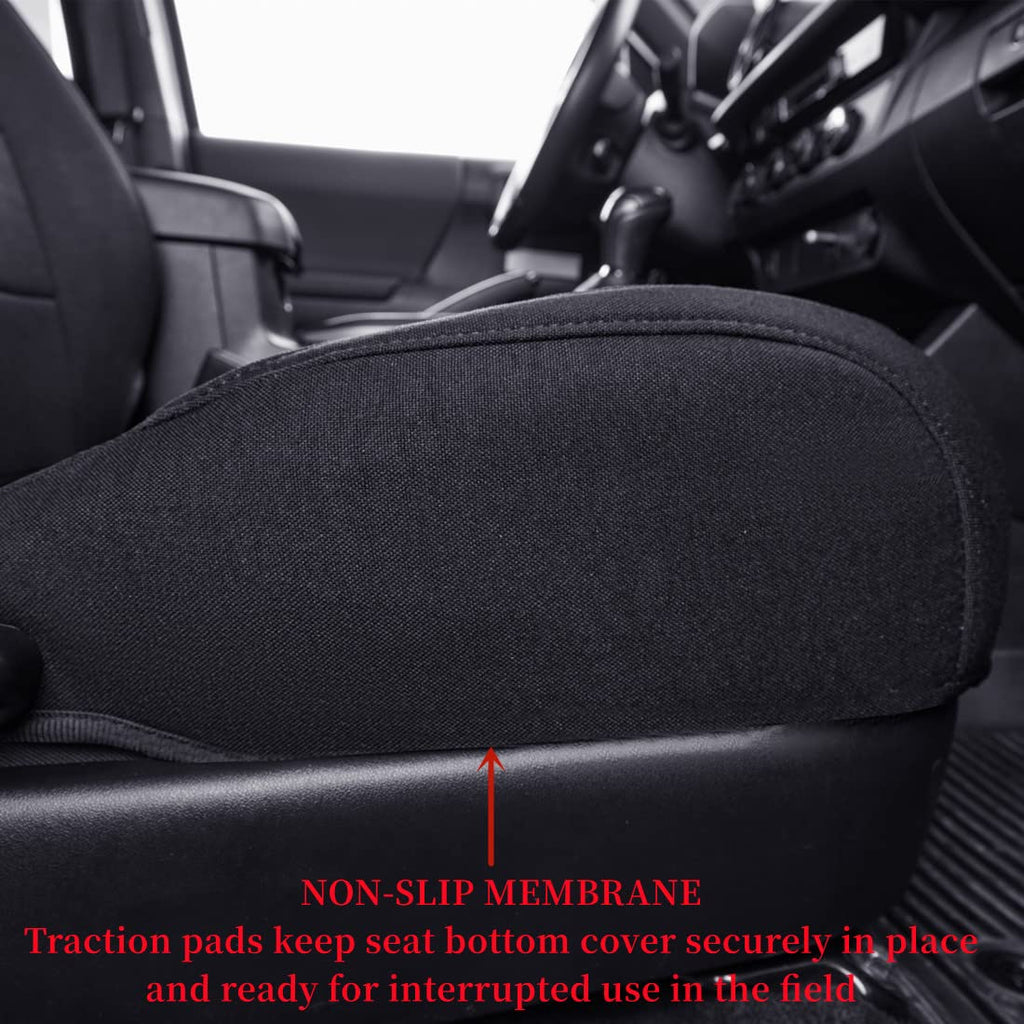 coverdream Front Seat Covers Custom Fit for Toyota Tacoma 2016 2017 2018 2019 2020 2021 2022 2023 SR SR5 TRD Series,Limited Pickup Truck,Breathable Seat Protector,Fit Like A Glove (Gray,2-Pack Only)