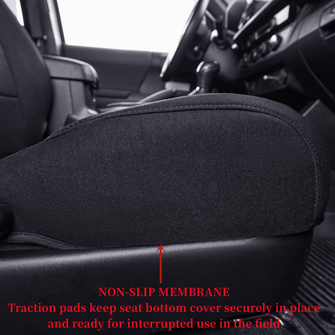 coverdream Front Seat Covers Custom Fit for Toyota Tacoma 2016 2017 2018 2019 2020 2021 2022 2023 SR SR5 TRD Series,Limited Pickup Truck,Breathable Seat Protector,Fit Like A Glove (Gray,2-Pack Only)