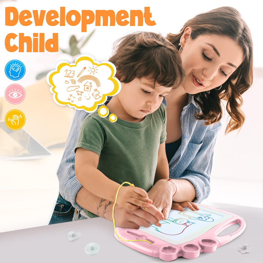 Magnetic Drawing Board, Toddler Toys for Age 1 2 3 Boys Girls, Toddler Drawing Board, Birthday Easter Christmas Halloween Kids Toy Gifts for Boys and Girls