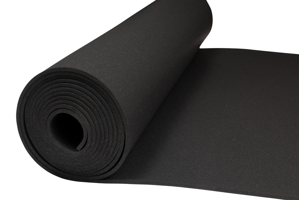 Playsafer Genaflex Rubber Gym Floor Mat, Heavy Duty Commercial Protective Gym Flooring Roll - 8mm Thick (10% Blue, 4' X 4')