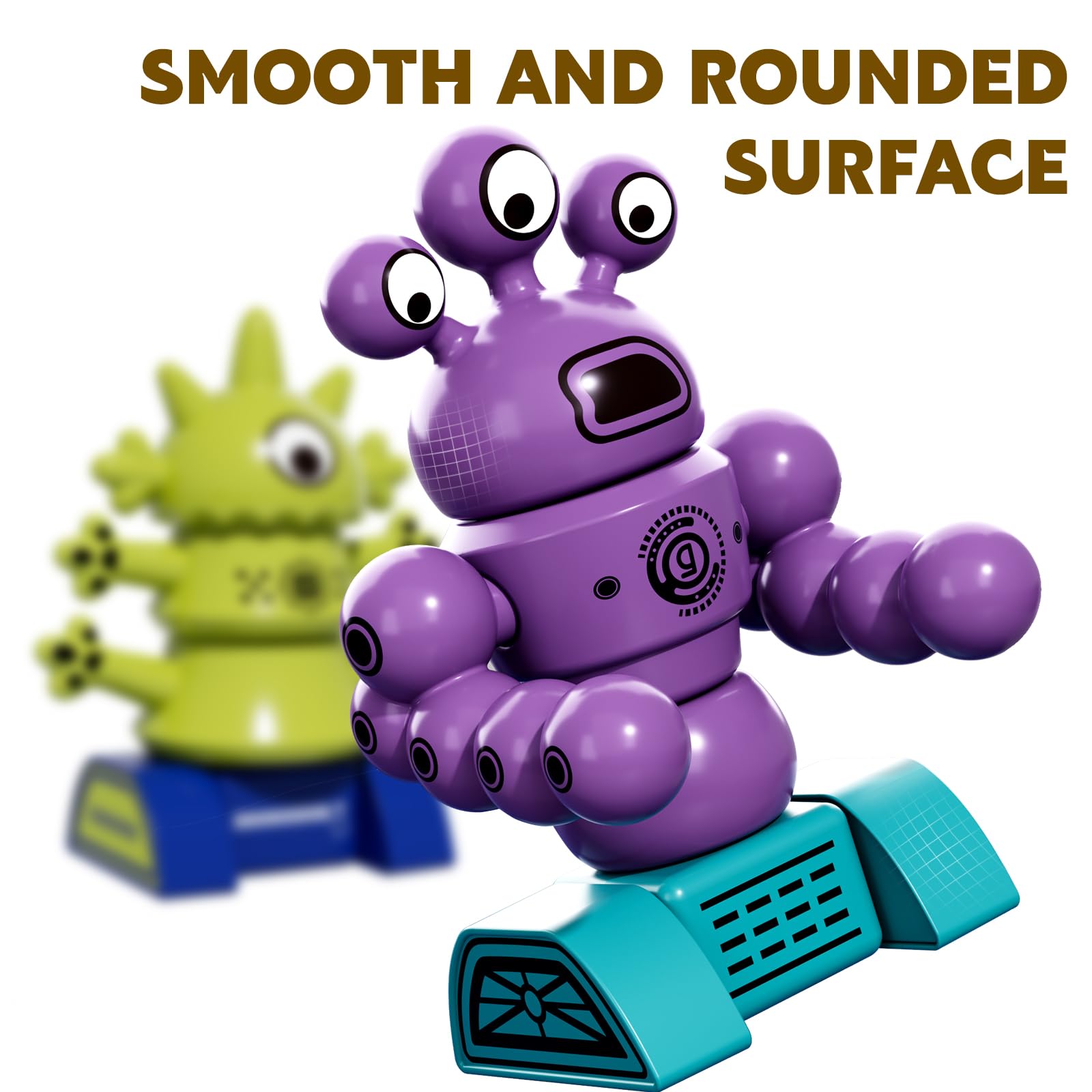 TEMI Magnet Robot Toy for Kids 3-5 Years Old - Monster Magnet Toys Stacking Transform Toys with Storage Box, Set for Boys Age 3 4 5 6 7 Years Old Boys, Christmas and Birthday Gifts
