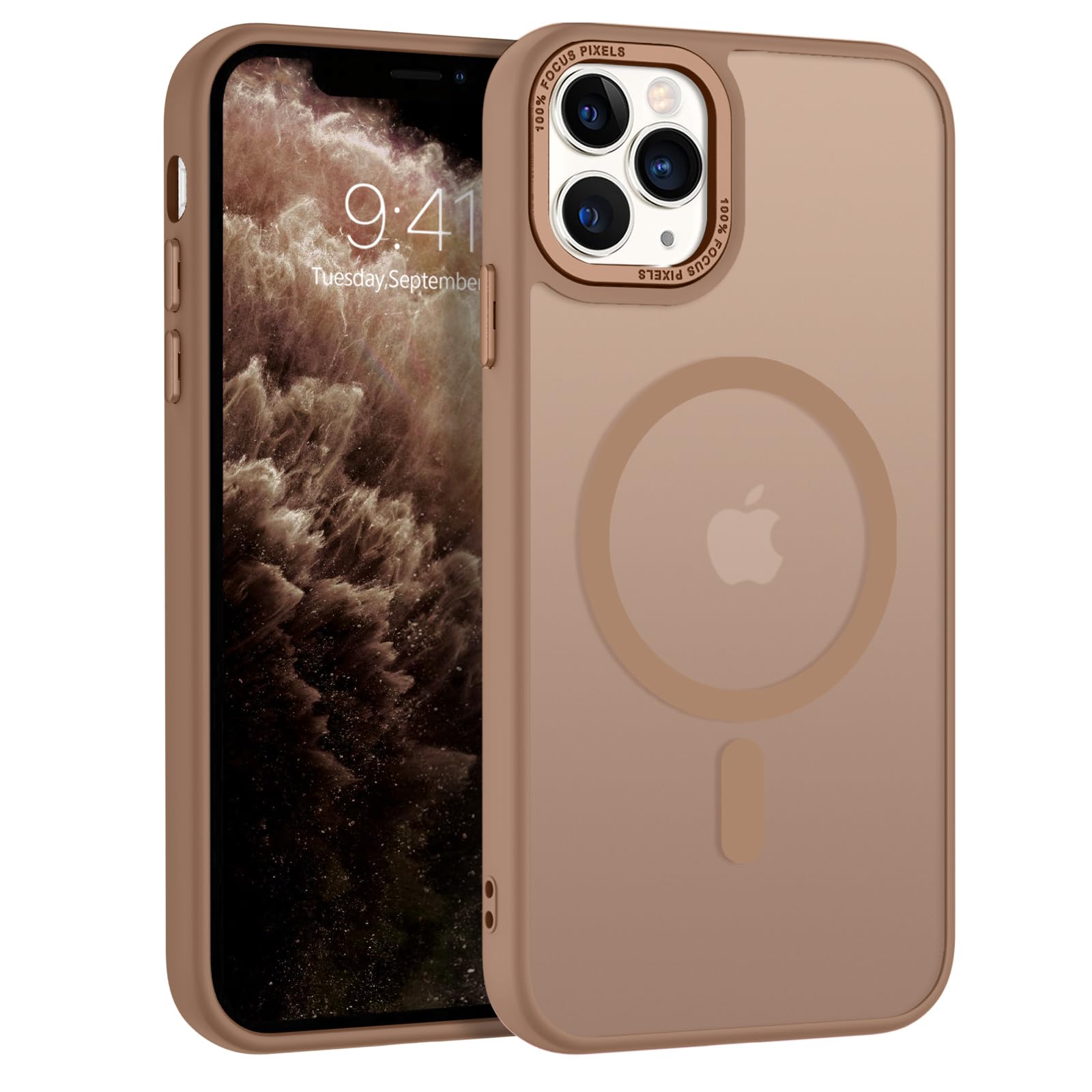BENTOBEN for iPhone 11 Pro Case 2019 [Compatible with Magsafe] Translucent Matte Magnetic Phone Case iPhone 11 Pro 5.8" Slim Thin Shockproof Bumper Women Men Protective Cases Cover, Black