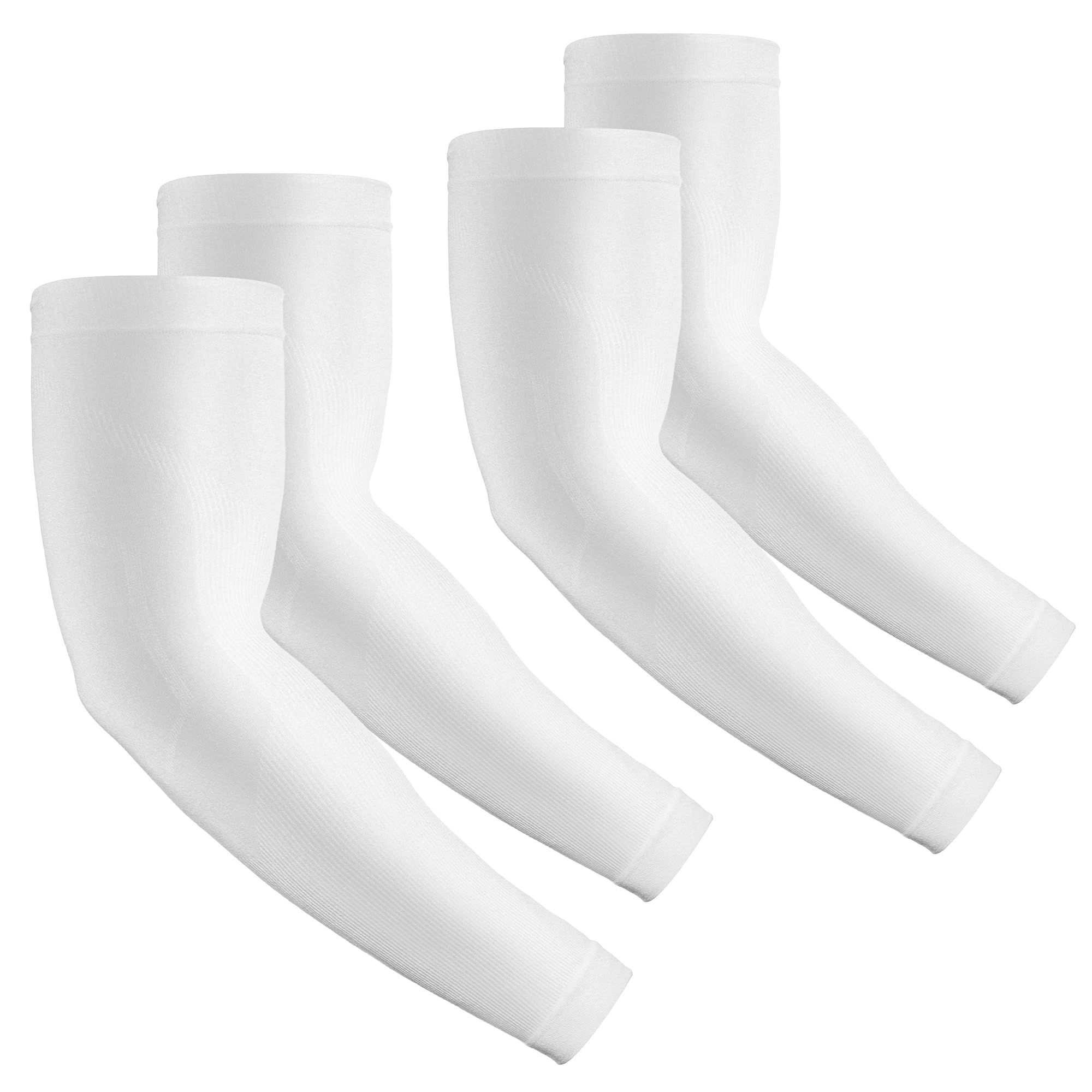2 Pairs UV Protection Cooling Arm Sleeves Compression Sun Sleeves for Men Women Youth, Tattoo Cover Up, UPF 50