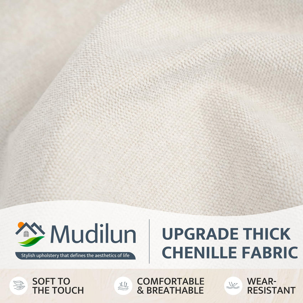 mudilun Rocking Chair Cushion - Non-Slip Tufted 4-Inch Thickened Rocking Chair Cushions with Ties Indoor/Outdoor Wooden Rocking Chair Pad for Living Rooms, Bedrooms, and Balconies