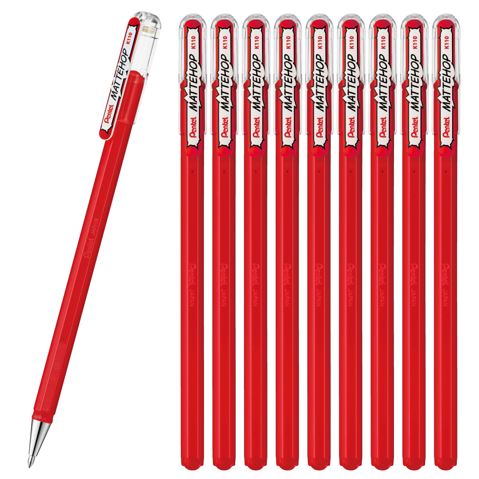 Pentel Matte Hop Original + Sweet Color Ballpoint Pen, 14 Colors K110-V14ST