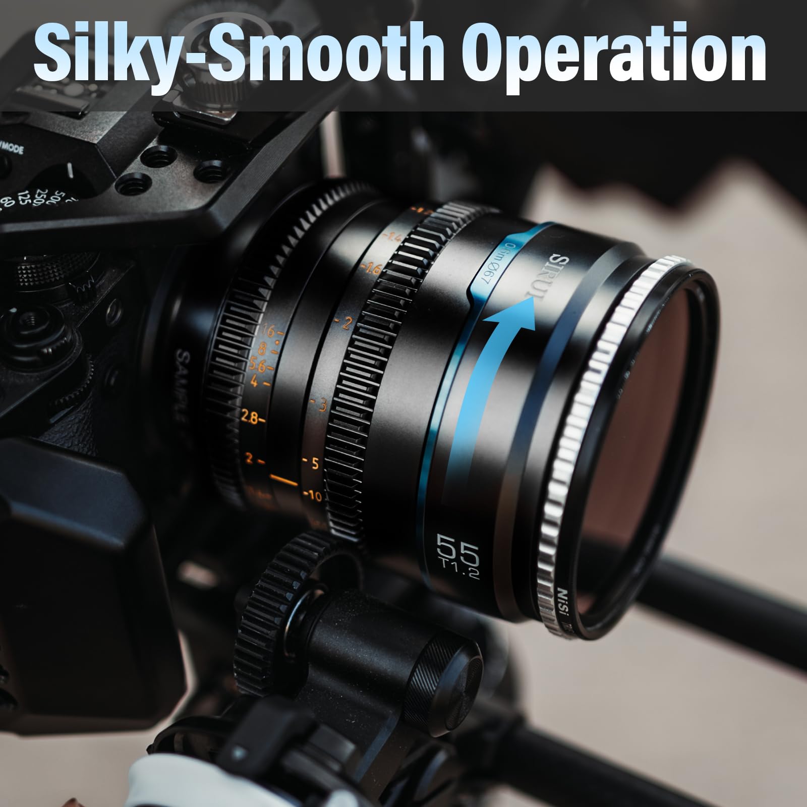 SIRUI Night Walker T1.2 Cine Lens Set, 16mm, 24mm, 35mm, 55mm, 75mm Large Aperture Manual Focus Lens (M4/3 Mount, Black)