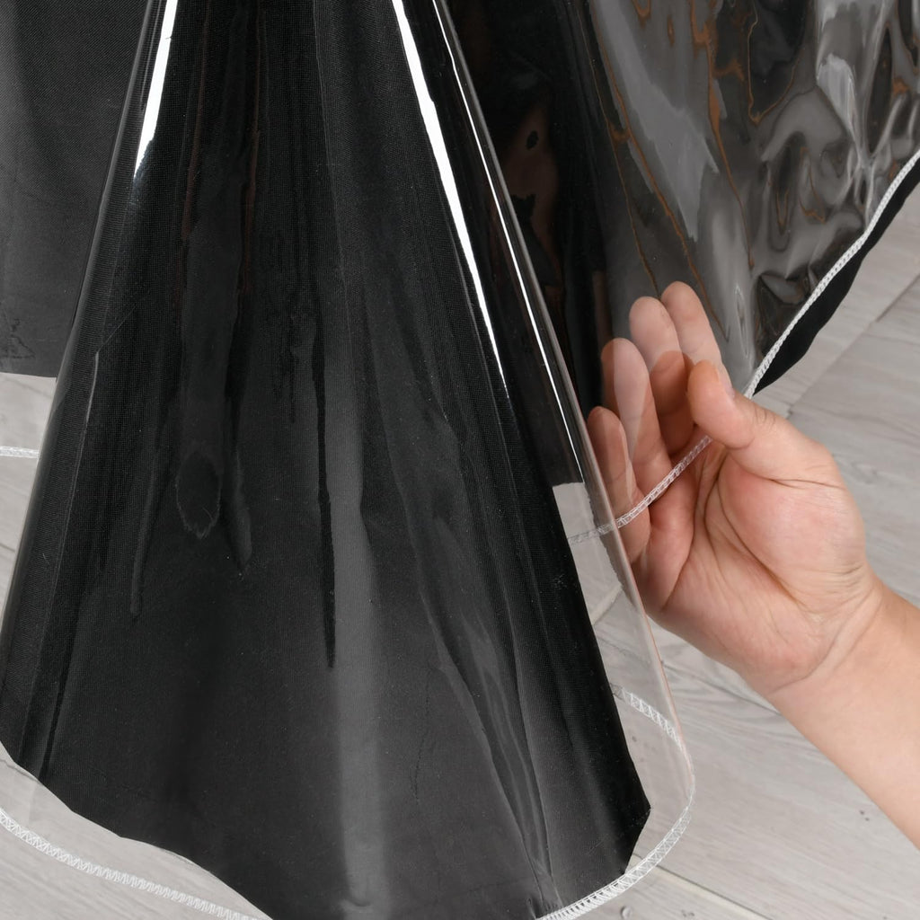 Hiasan Clear Plastic Tablecloth Rectangle - 100% Waterproof Oilproof Stain Resistant Wipeable Transparent Vinyl Table Cloth Protector, 30 x 30 Inch
