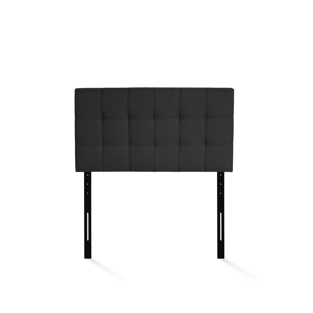 FURINNO Roanne Tufted Headboard, Twin, Black