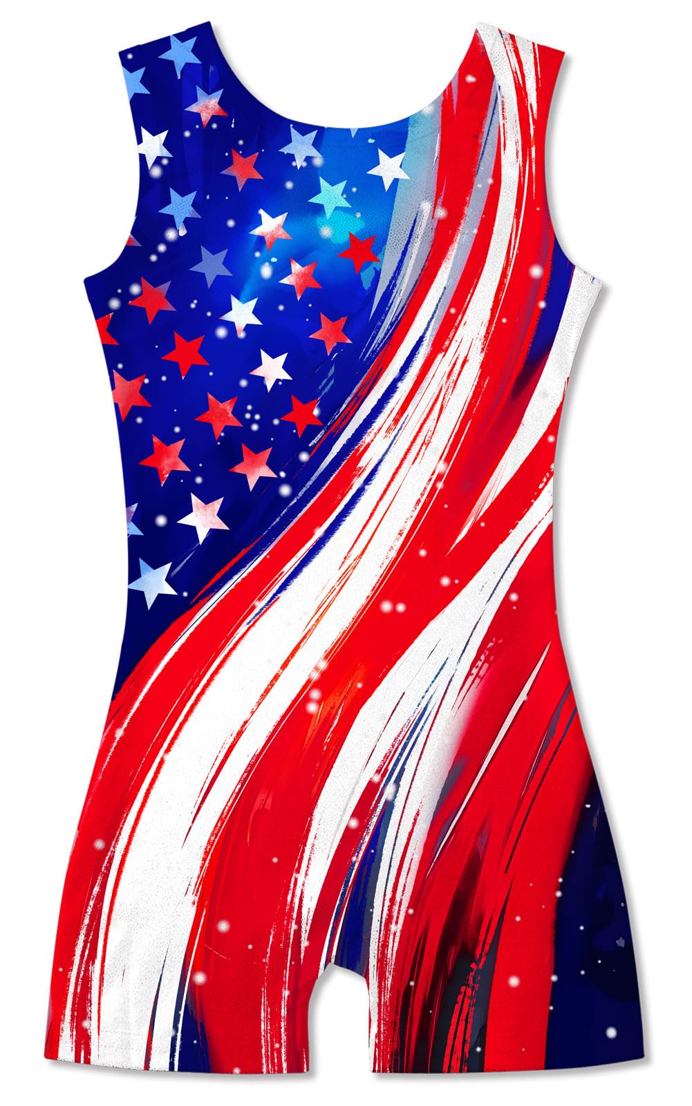 Funnycokid Gymnastics Leotards for Girls with Shorts Sparkly Kids Biketards Dance Unitard 3-10 Years