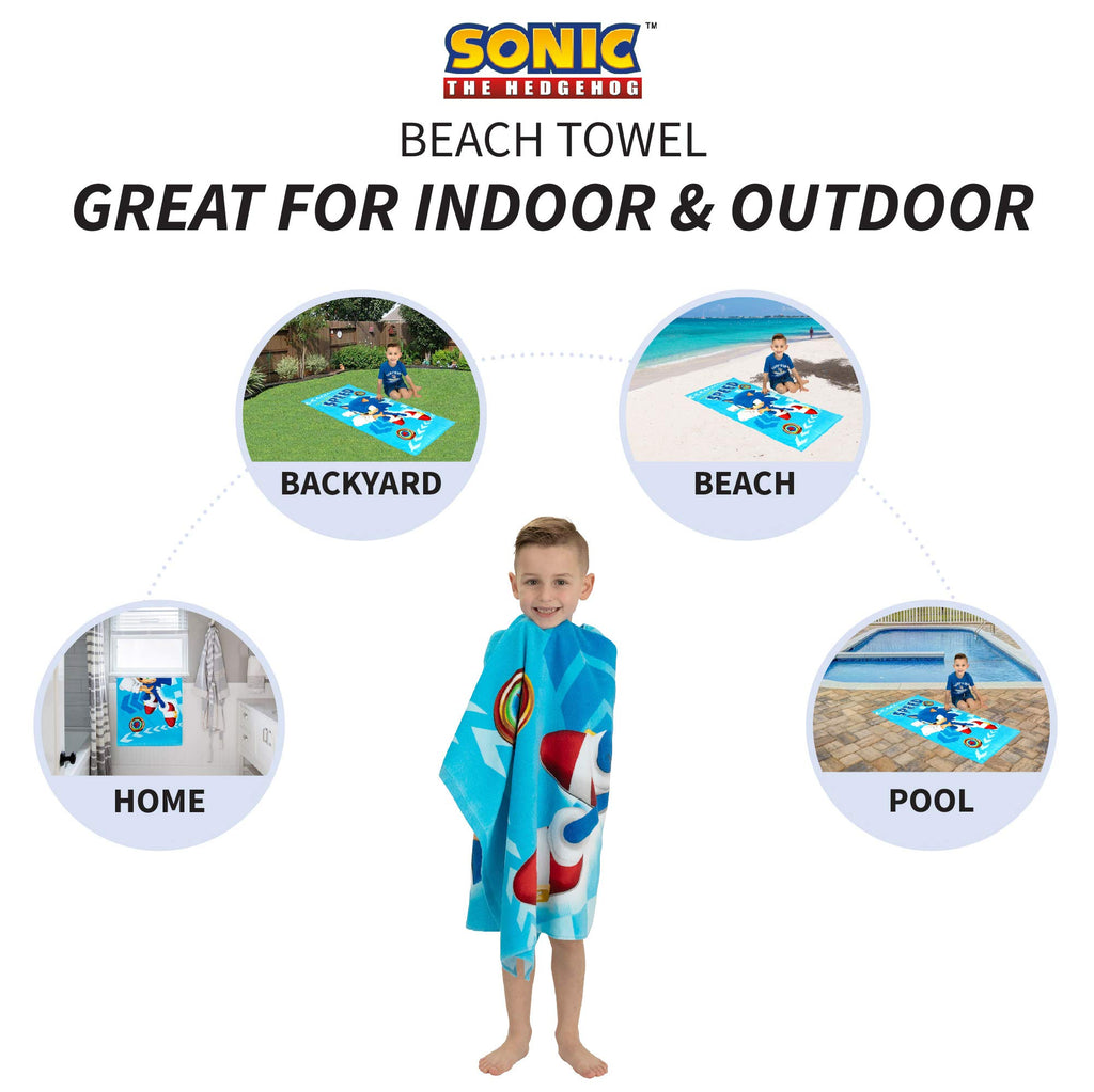 Barney Classic Kids Super Soft Cotton Bath/Pool/Beach Towel, 58 in x 28 in, (Offical Licensed Product) By Franco