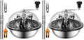 VIVOSUN 13 inch Bud Leaf Bowl Trimmer- Clear Visibility Dome, Sharp Stainless Steel Blades for Spin Cut & Solid Metal Gear Box, Hand Pruner Included (Upgraded Version)