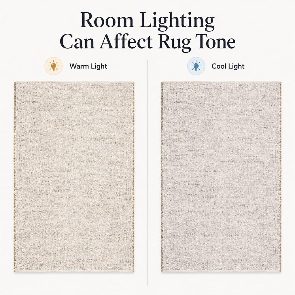 FRELISH DECOR Handwoven Jute Cotton Area Rug- Natural Yarn- Contemporary Farmhouse Decor- Rustic Nautical Rugs for Bedroom Living Room/Entryway Doormat (2'x3')