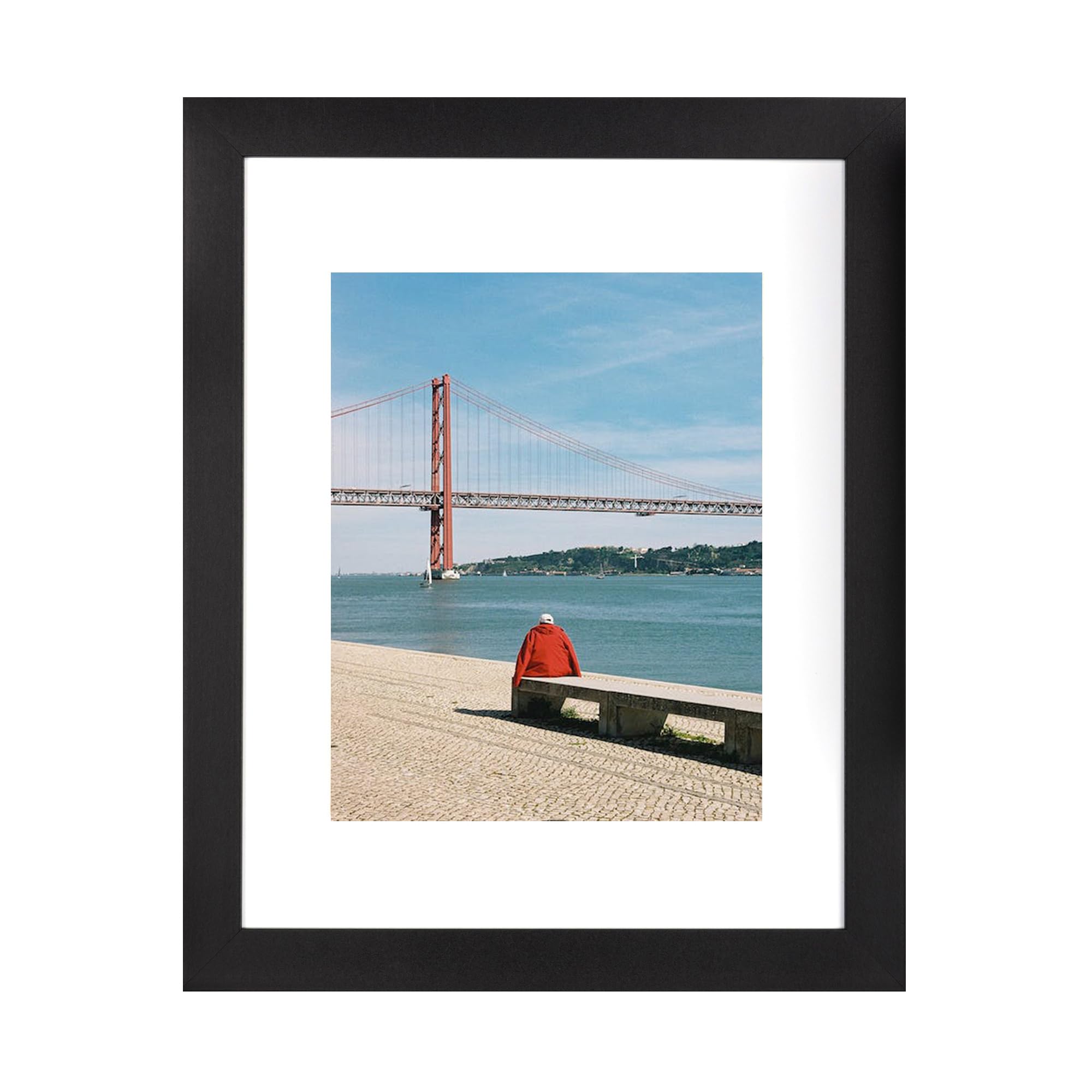 5x7 Picture Frame Gold, Display 5x7 without Mat or 4x6 with Mat, Wall Gallery Photo Frames