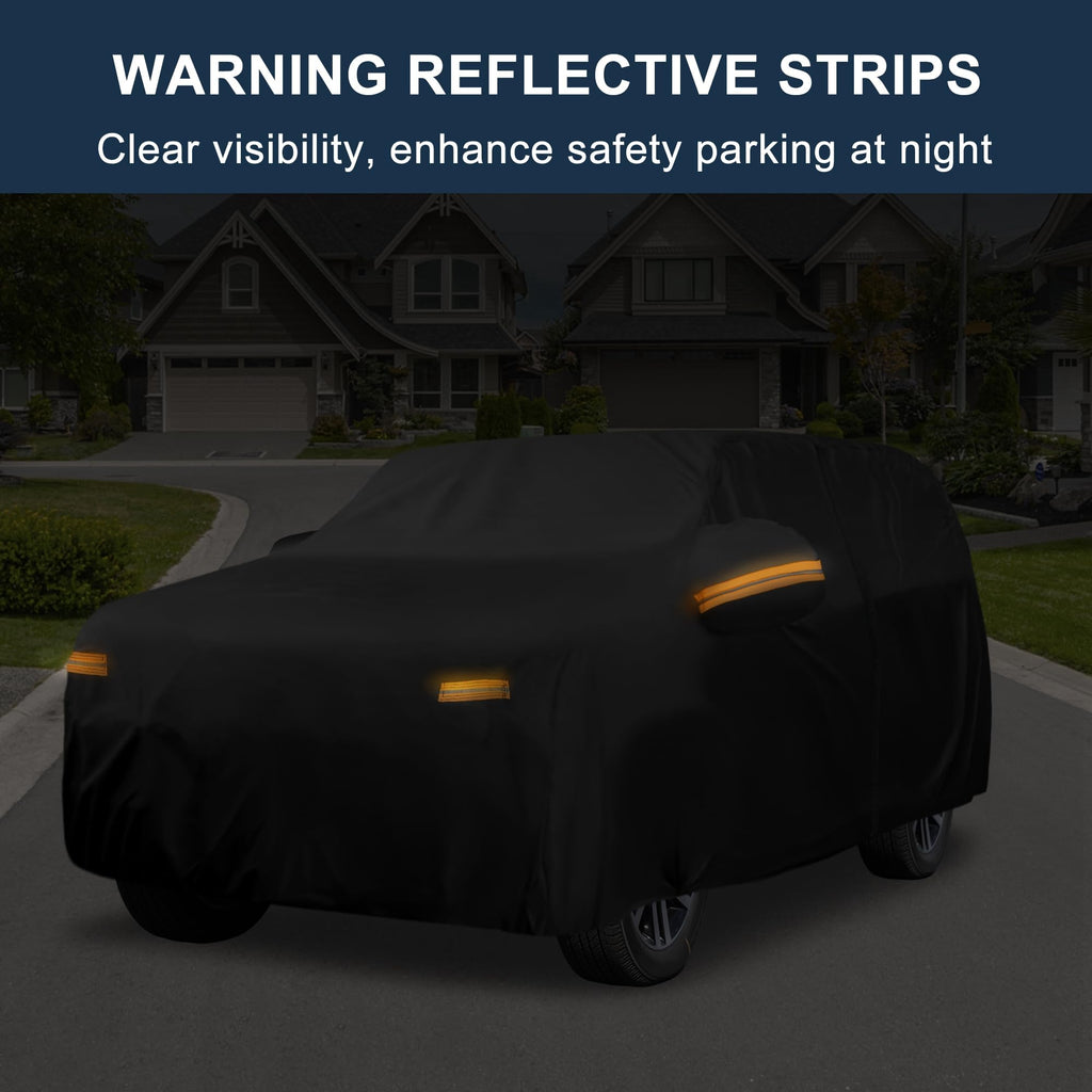 X AUTOHAUX Car Cover for Mini Cooper 2DR 2002-2021 210D-PU Outdoor Full Car Cover All Weather with Door Zipper