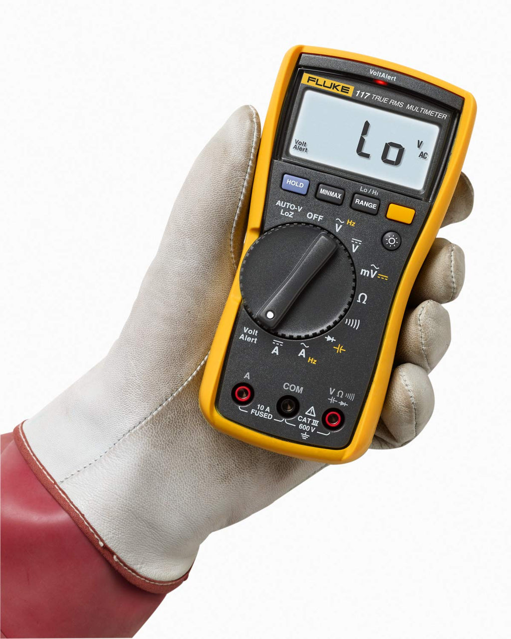 Fluke 117 Digital Multimeter, Non-Contact AC Voltage Detection, Measures Resistance/Continuity/Frequency/Capacitance/Min Max Average, Automatic AC/DC Selection, Low Impedance Mode | Non-Contact AC Voltage Detection, Measures Resistance/Continuity/Frequenc