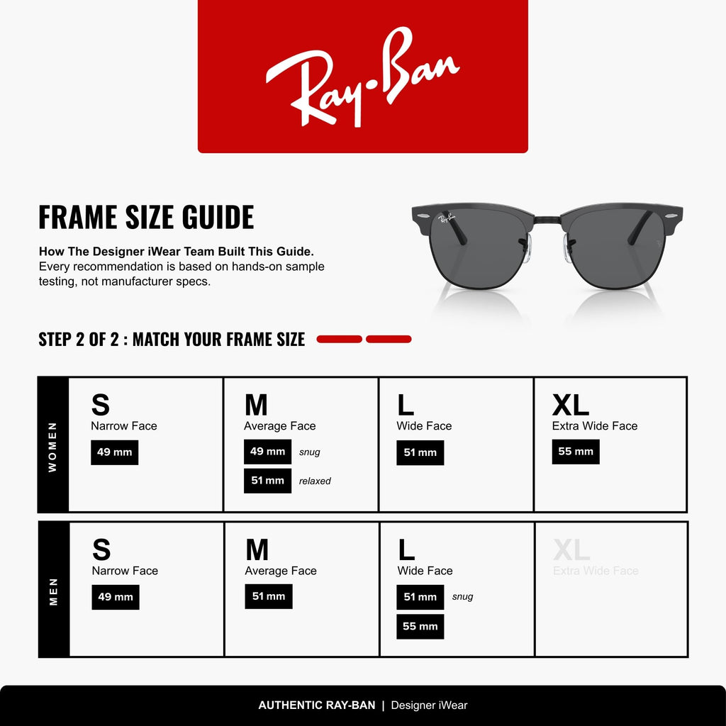 Ray-Ban RB3016 Clubmaster Classic Square Sunglasses for Men for Women