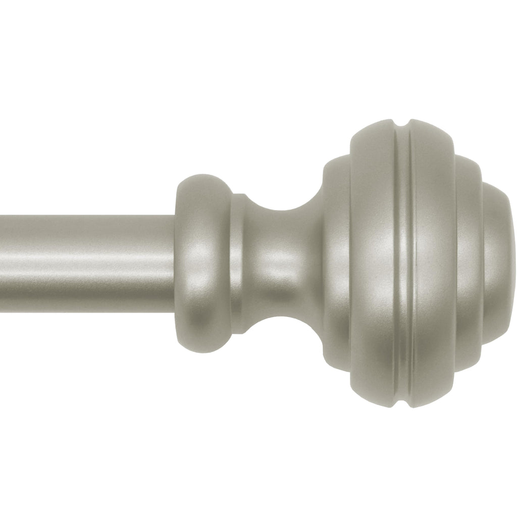 Curtain Rods for Windows 48-84 inch,3/4 inch Heavy Duty Adjustable Decorative Curtain Rod with Modern Finials,Window Rods for Bedroom, Living Room,Patio and Kitchen