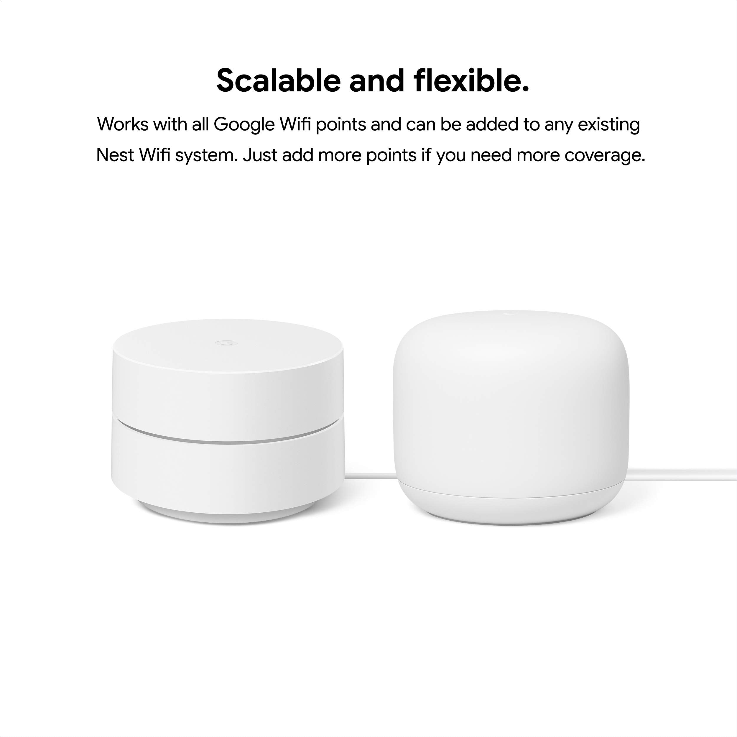 Google Wifi - AC1200 - Mesh WiFi System - Wifi Router - 4500 Sq Ft Coverage - 3 pack