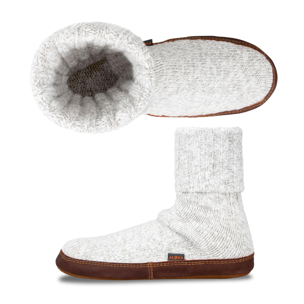 Men's and Women's Original Slipper Sock - Comfortable Men's and Women's Slipper Sock with Cloud-Like Feel, Soft and Moisture Wicking Crew Length, Genuine Suede Sole