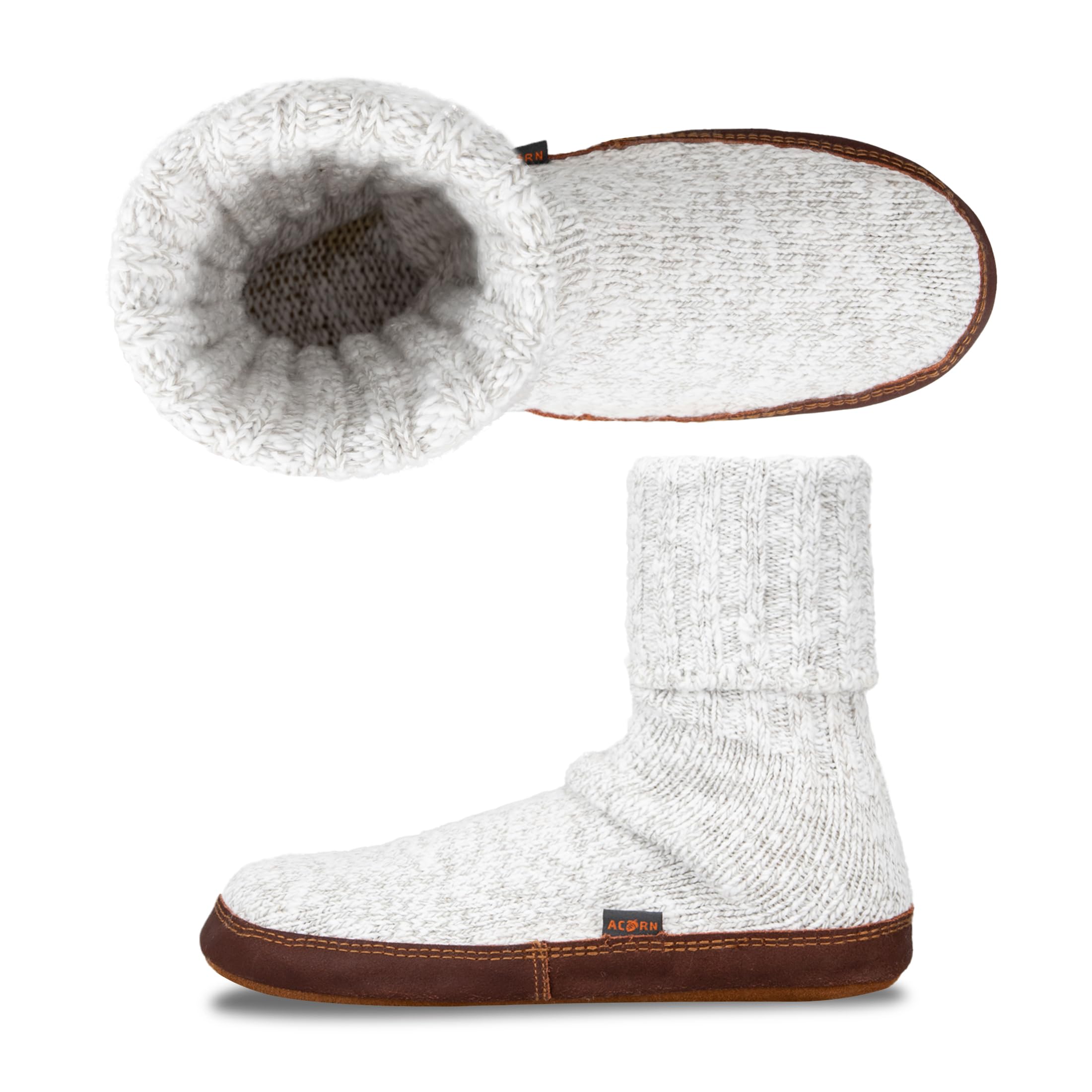 Men's and Women's Original Slipper Sock - Comfortable Men's and Women's Slipper Sock with Cloud-Like Feel, Soft and Moisture Wicking Crew Length, Genuine Suede Sole