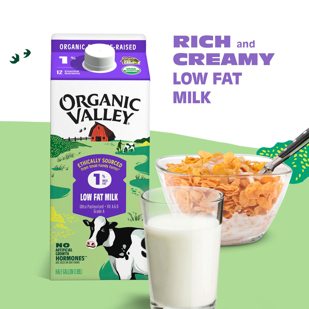 Organic Valley Ultra Pasteurized Lowfat Organic 1% Milk