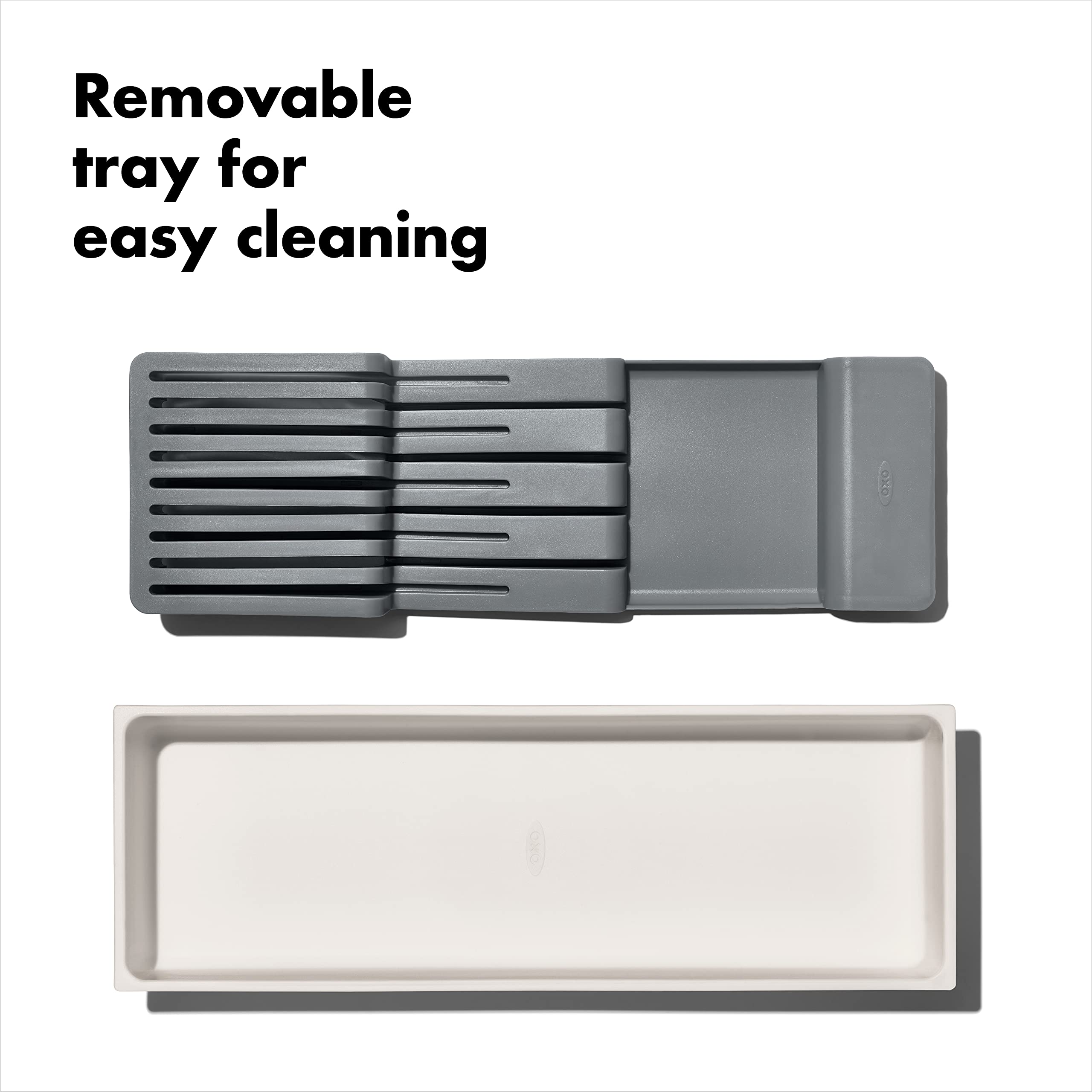 OXO Good Grips Drawer, Large Expandable Kitchen Tool Organizer, White