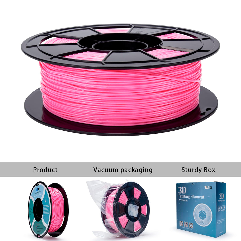 ZIRO TPU Filament 1.75mm 3D Printer Filament, Shore 95A Hardness TPU, Flexible Soft Material, 0.8KG/1.8lbs Spool, Fit Most FDM 3D Printers, Black