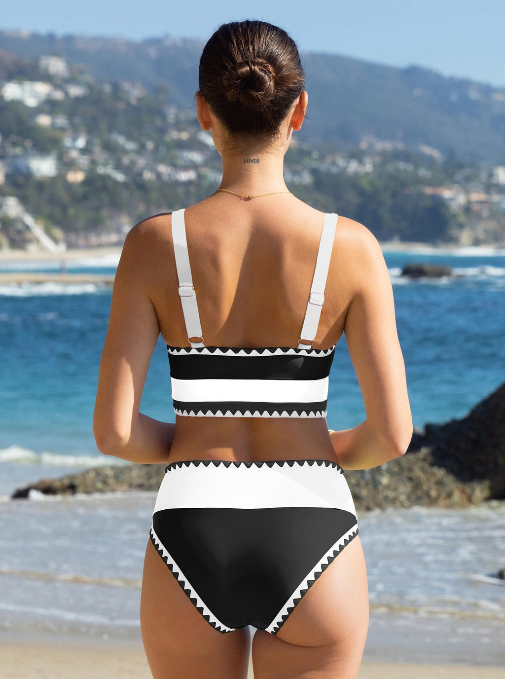 popvil High Waisted Bikini Sets for Women Tummy Control Swimsuits 3 Piece Bathing Suits Neon Swimwear with Skirt 2026