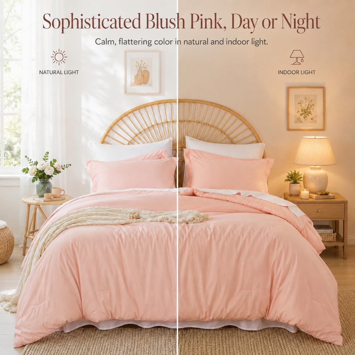 Beige Twin Comforter Set with Sheets - 5 Pieces Bed in a Bag Twin