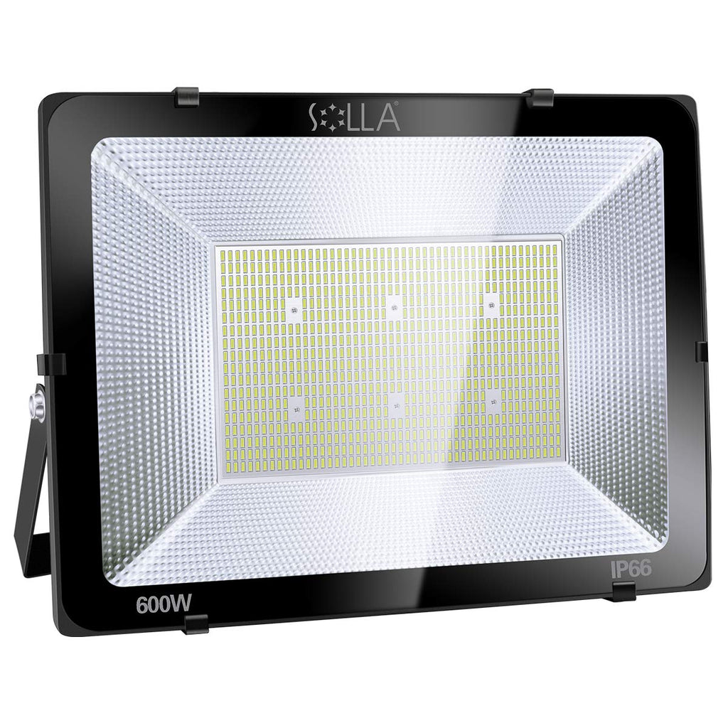 2 Pack 100W LED Flood Light Outdoor, 8000LM Super Bright Security Lights, 550W Equivalent, IP66 Waterproof, 3000K Warm White, Outside Floodlight for Garage, Garden, Lawn and Yard