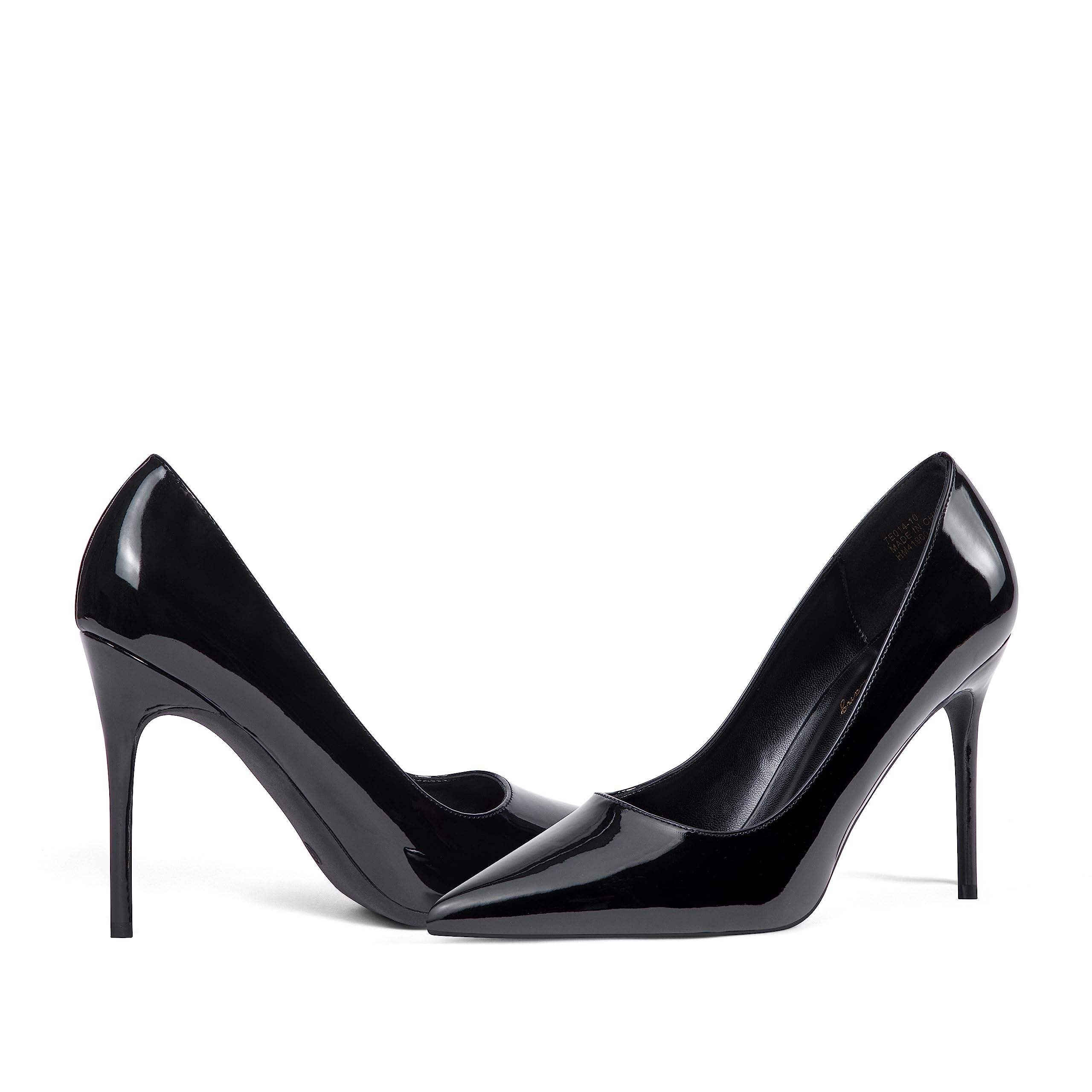 Elisabet Tang High Heels, Womens Pointed Toe Slip on Stilettos Party Wedding Pumps Basic Shoes