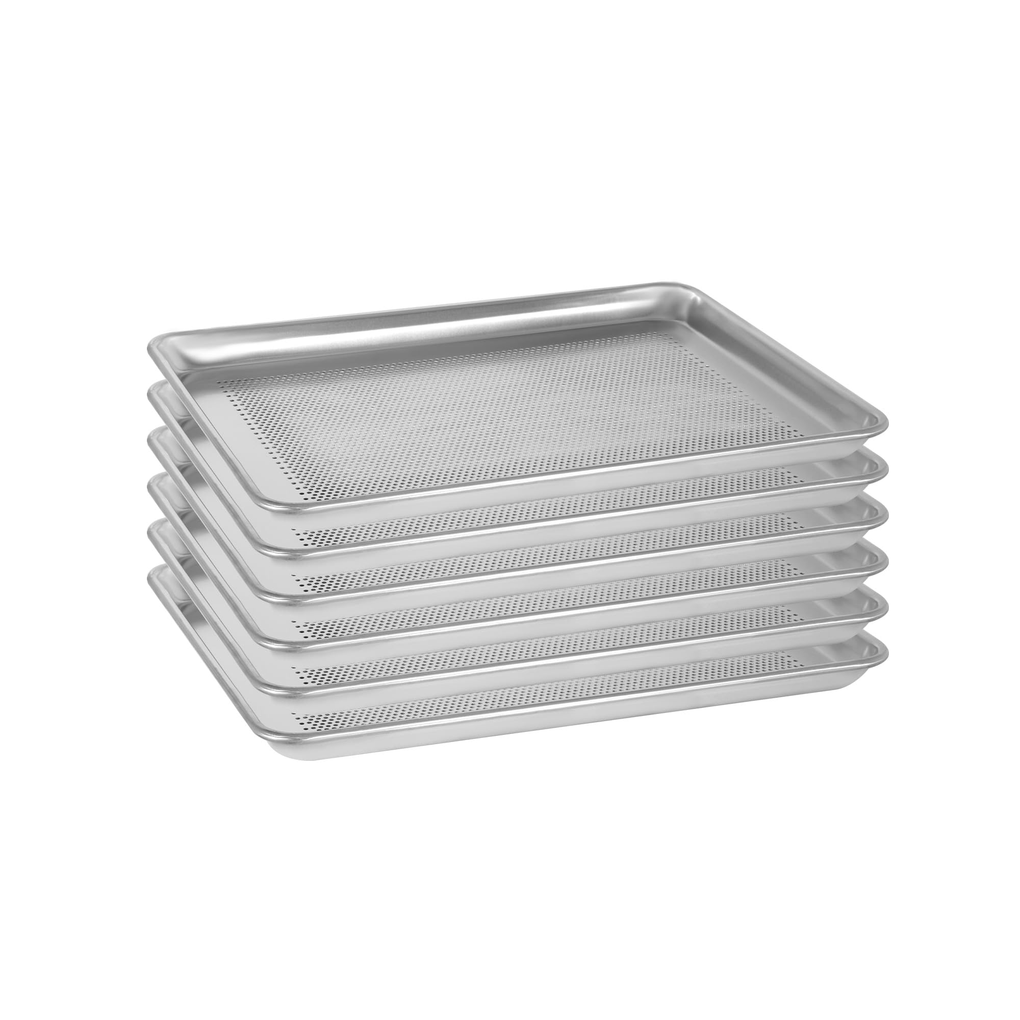 6 Pack Large Size Baking Sheet Pans, Aluminum Commercial Cookie Sheets Non-Stick, 21"x15"