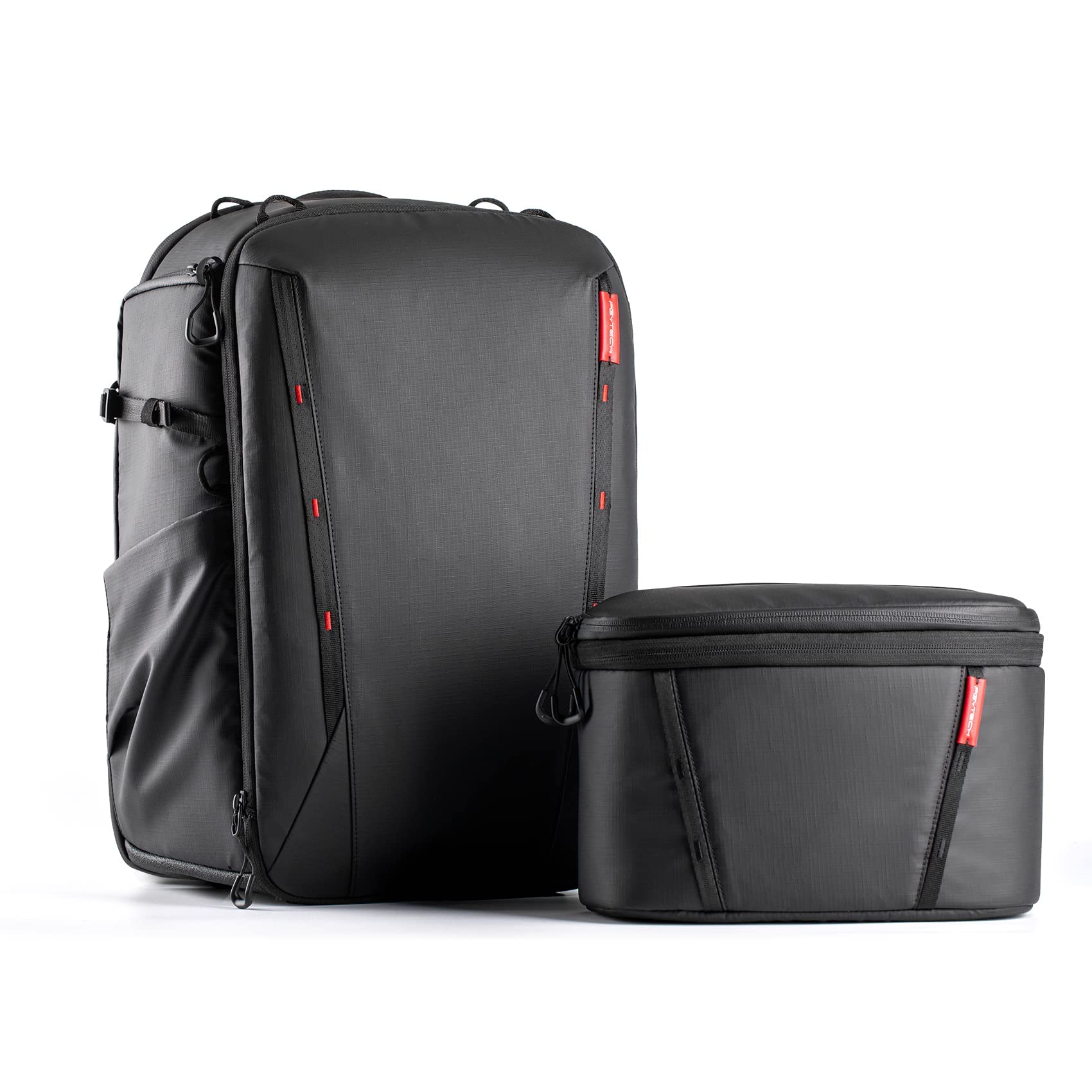 PGYTECH OneMo 2 25L-33L Camera Backpack with Shoulder Bag for Photographers, Waterproof Large Camera Bag for Canon/Nikon/Sony/dji Drone/Laptop/Tripod, Black