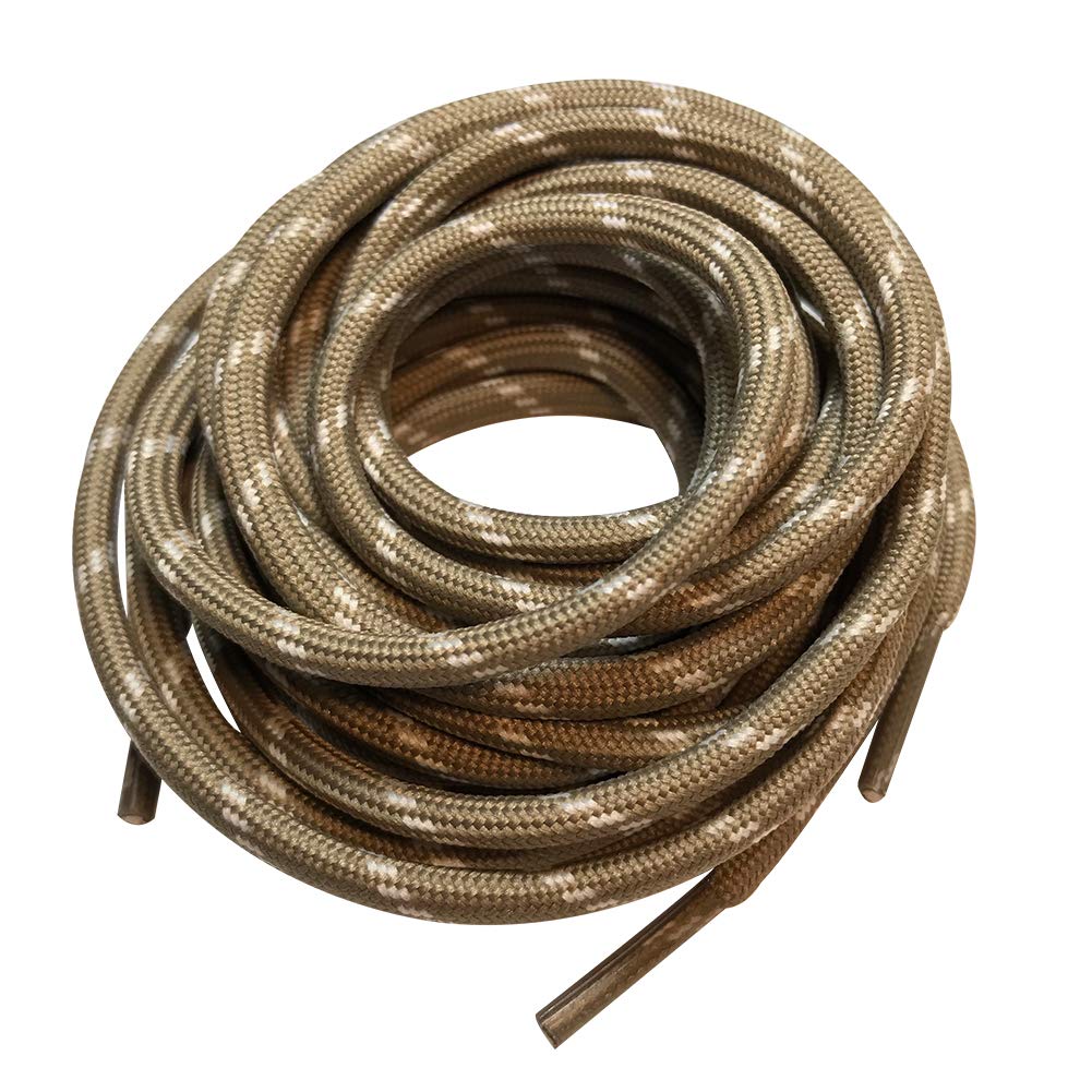 B&Q 3 Pairs Heavy Duty Round Boot Laces Shoelaces for Hiking Walking Construction Safety Work Boots Shoes