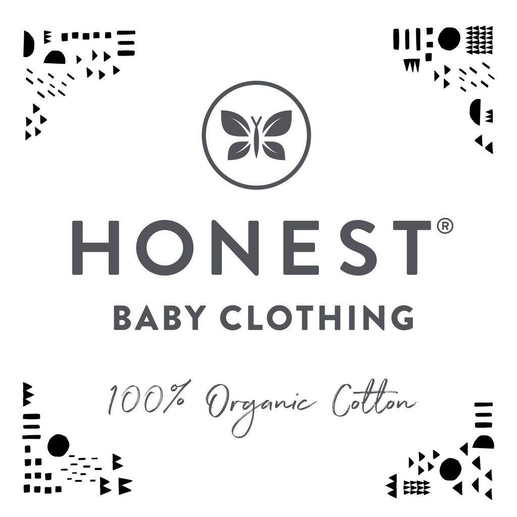 HonestBaby Unisex-Baby Fitted Crib Sheets Set Standard Mattress, 100% Organic Cotton Baby Boys, Girls, Neutral, 1 Pack - Peach Skin Painted Buffalo Check, One Size
