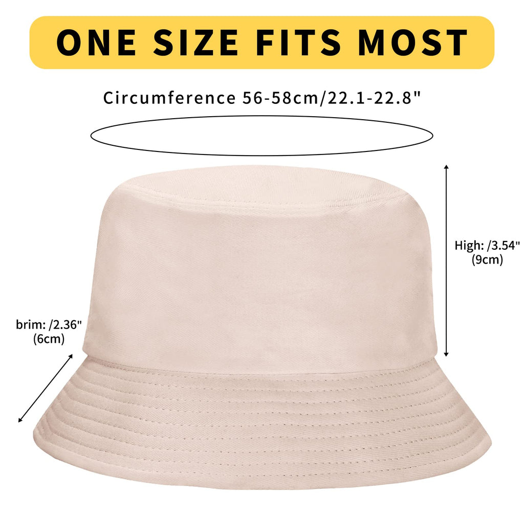 Rosoz 1 & 2 Pack Bucket Hat for Women Men Summer Travel Beach Sun Hat Outdoor Cap Unisex Bucket Hats