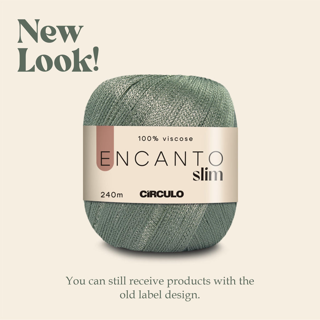 CIRCULO Encanto Slim Roll Yarn 100% Viscose - Luxury & Shine - Sport Weight Yarn - 262 yds, 3.52 oz - Color 1289 - Canary