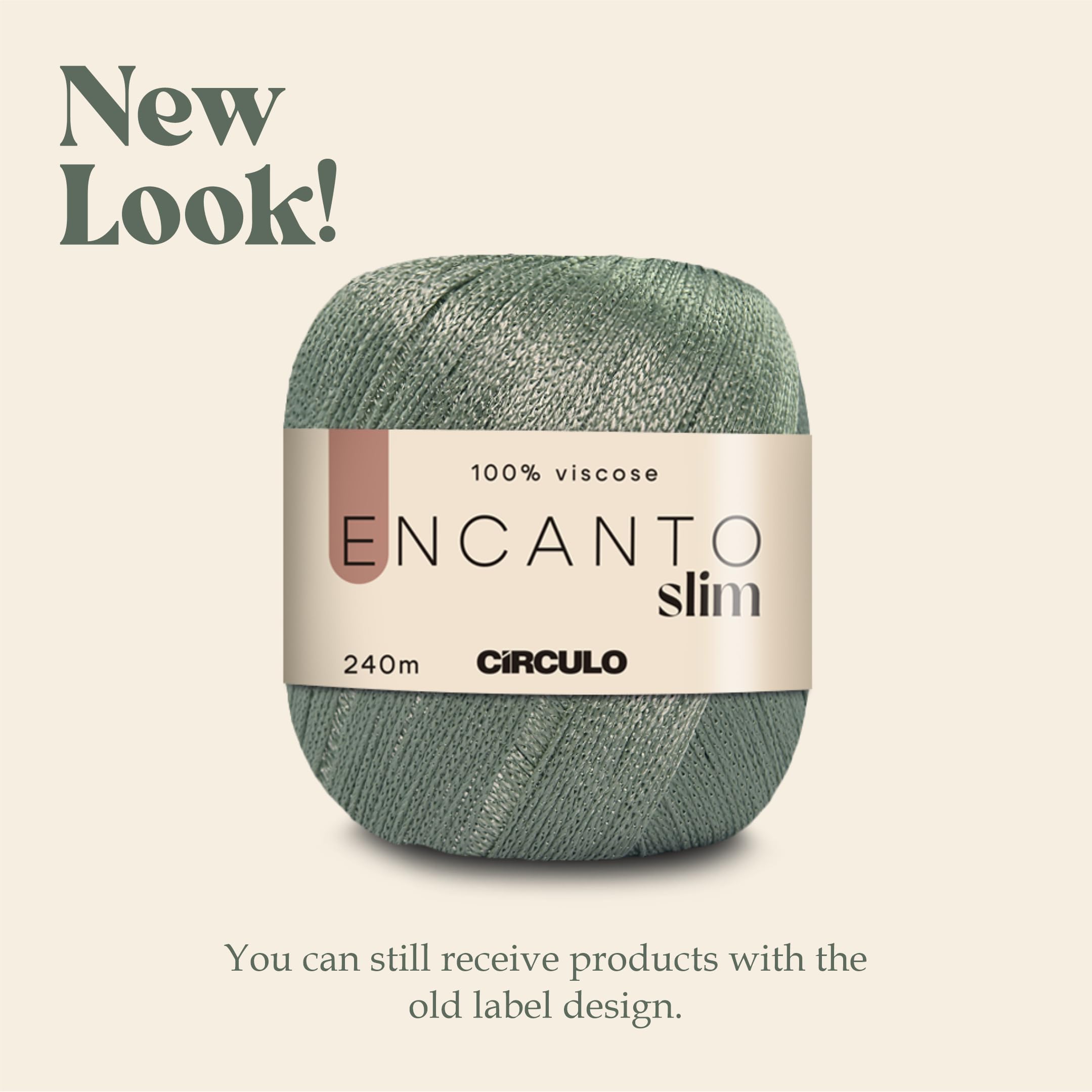 CIRCULO Encanto Slim Roll Yarn 100% Viscose - Luxury & Shine - Sport Weight Yarn - 262 yds, 3.52 oz - Color 1289 - Canary