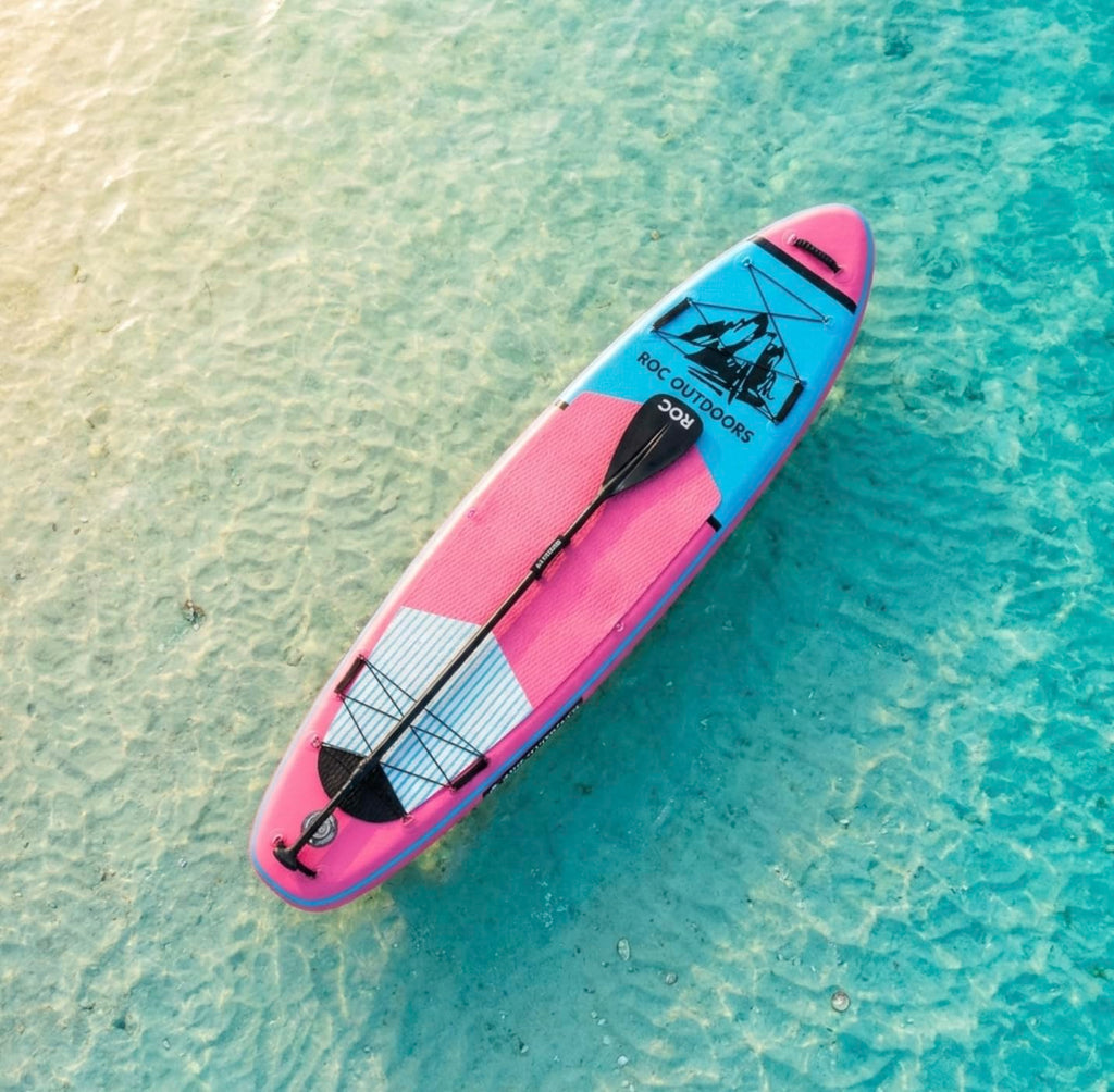 Roc Inflatable Stand Up Paddle Board 10' 6" with Premium SUP Paddle Board Accessories, Wide Stable Design, Non-Slip Comfort Deck for Youth & Adults